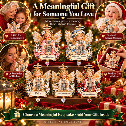 ⏰ LAST DAY SALE 49% OFF! 👼💵 3D Angel Christmas Cash Gift Ornament – Holiday Money Holder Keepsake ✨