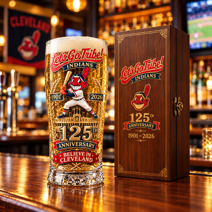 Let's Go Tribe! 125th Anniversary Commemorative Pint Glass