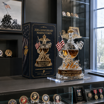 Marine Corps 250th Anniversary Commemorative Decanter