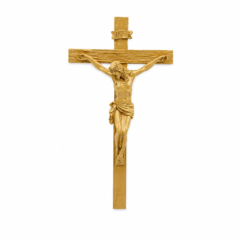 Renaissance Catholic Wall Crucifix 🏡 Resin Jesus Christ Wall Cross