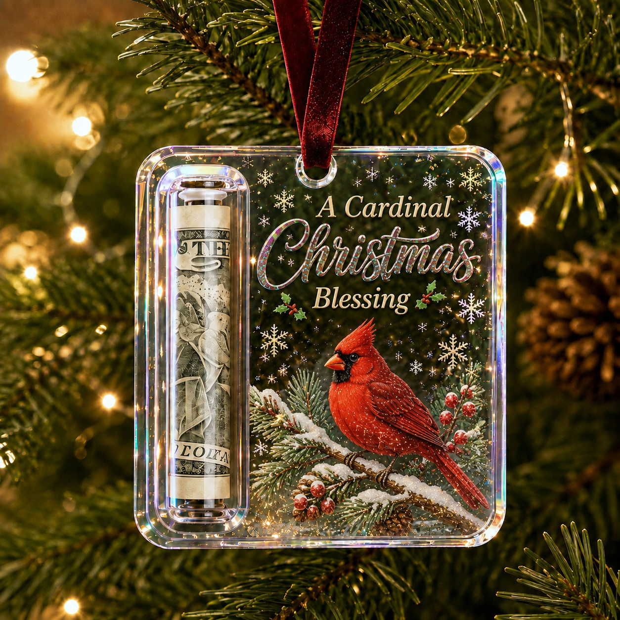 🎄Christmas Cash Gift Ornament- Make Cash Feel Like A Real Christmas Gift💵