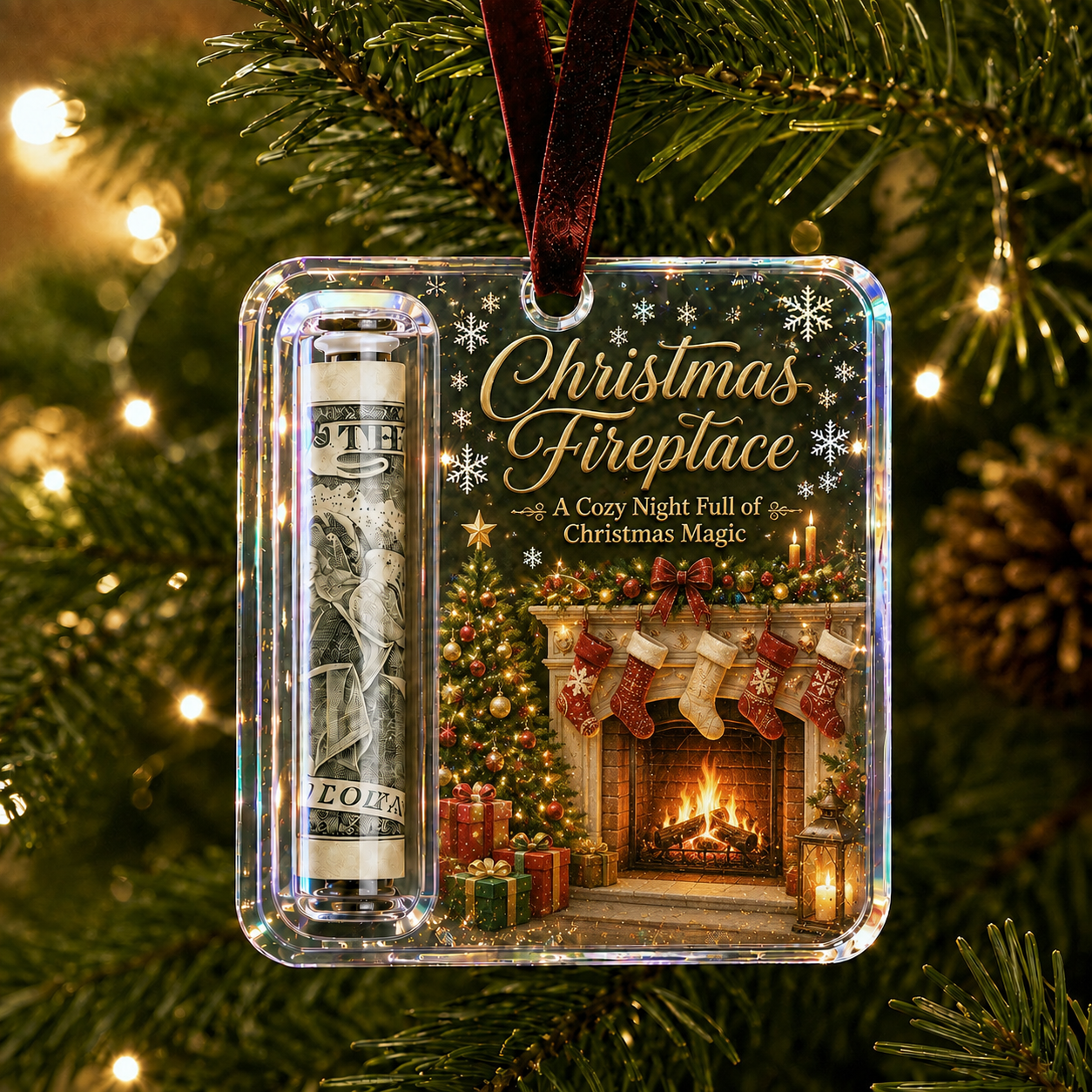🎄Christmas Cash Gift Ornament- Make Cash Feel Like A Real Christmas Gift💵