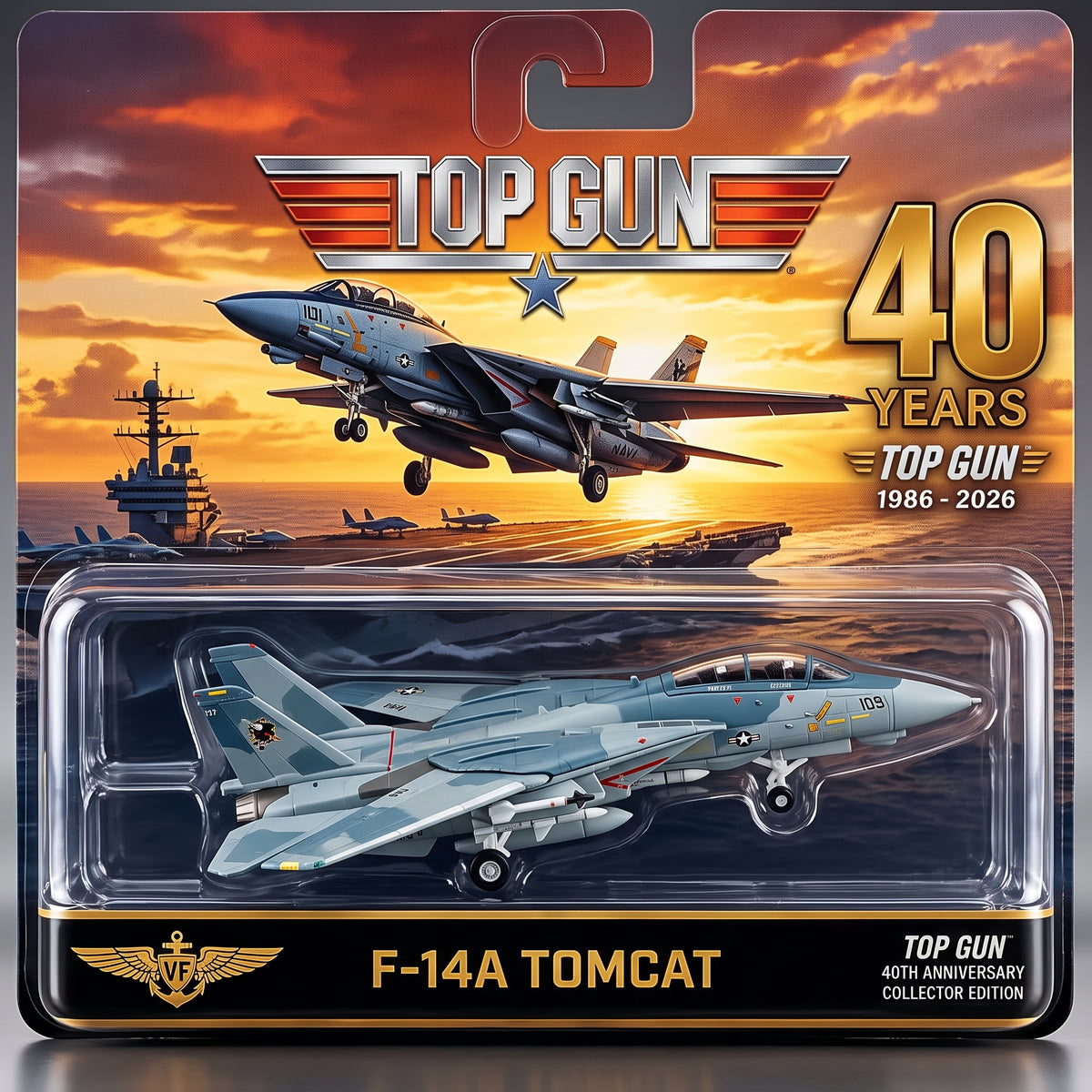 40th Anniversary F-14A Tomcat Diecast Jet