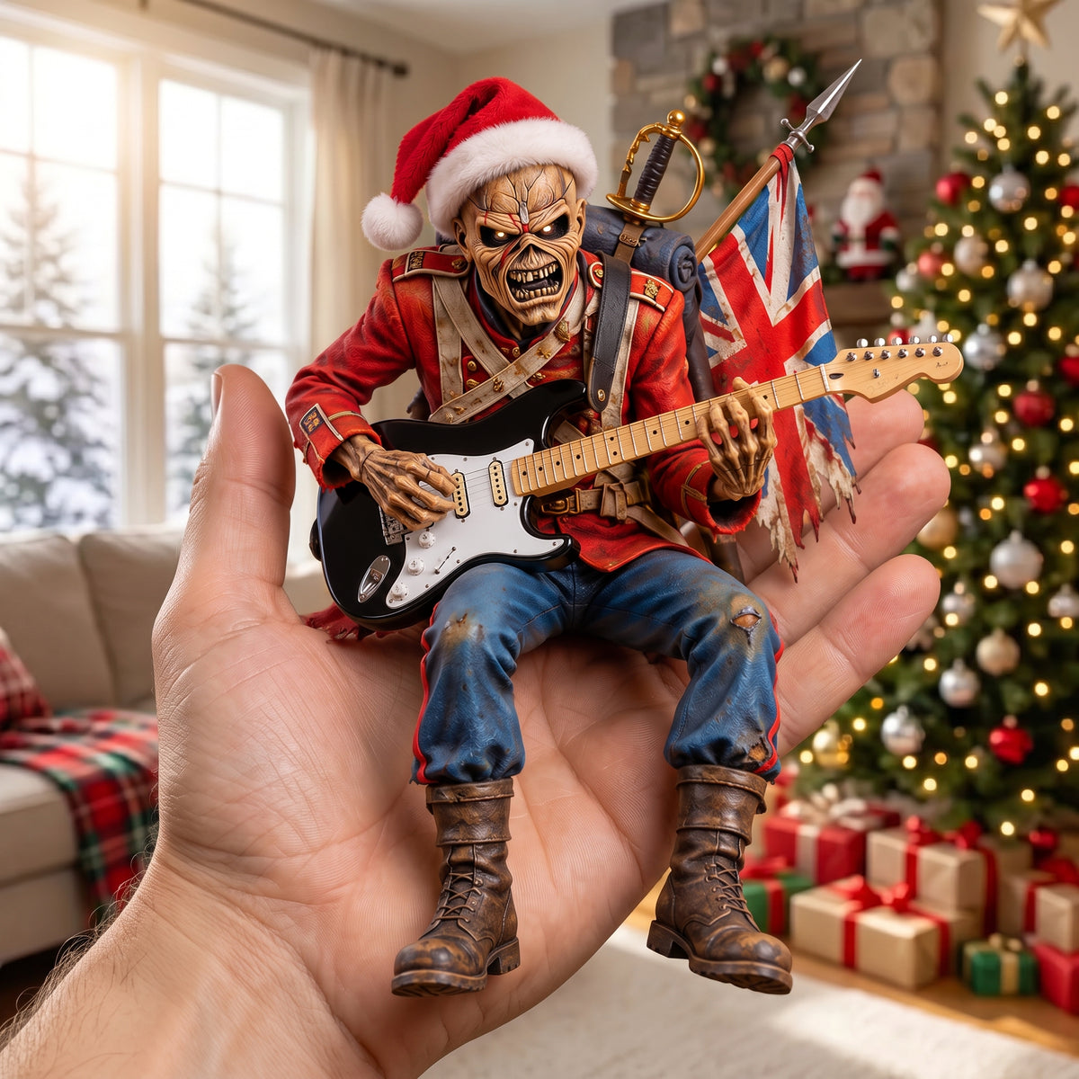 Iron Maiden Santa Eddie Christmas Figurine