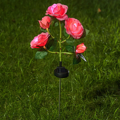 🔥Last Day 70% OFF-LED Solar Flower Lights Rhododendron Outdoor Simulated Flower Lamp
