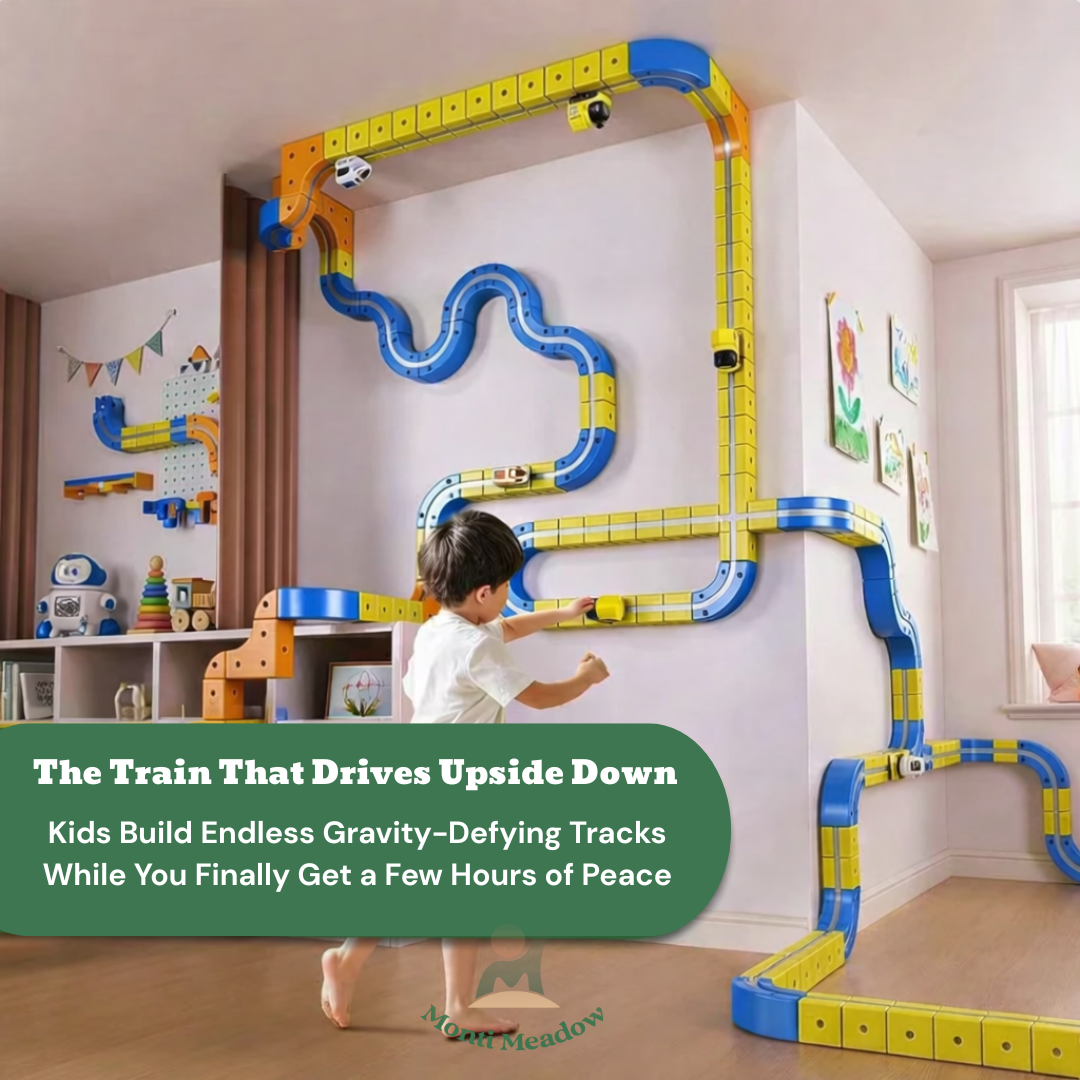 MontiMeadow 3D STEM magic track train set gravity defying loop kids toy Australia