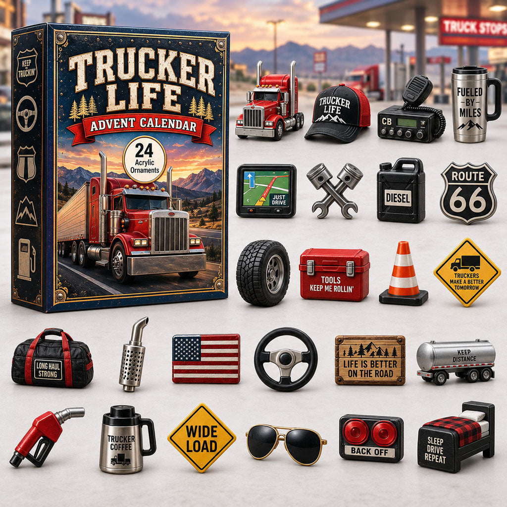 CHRISTMAS KICKOFF 49% OFF - Trucker Life Advent Calendar 2026 - 24-Day Festive Countdown