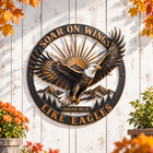 Soar on Wings Like Eagles Christian Metal Wall Decor