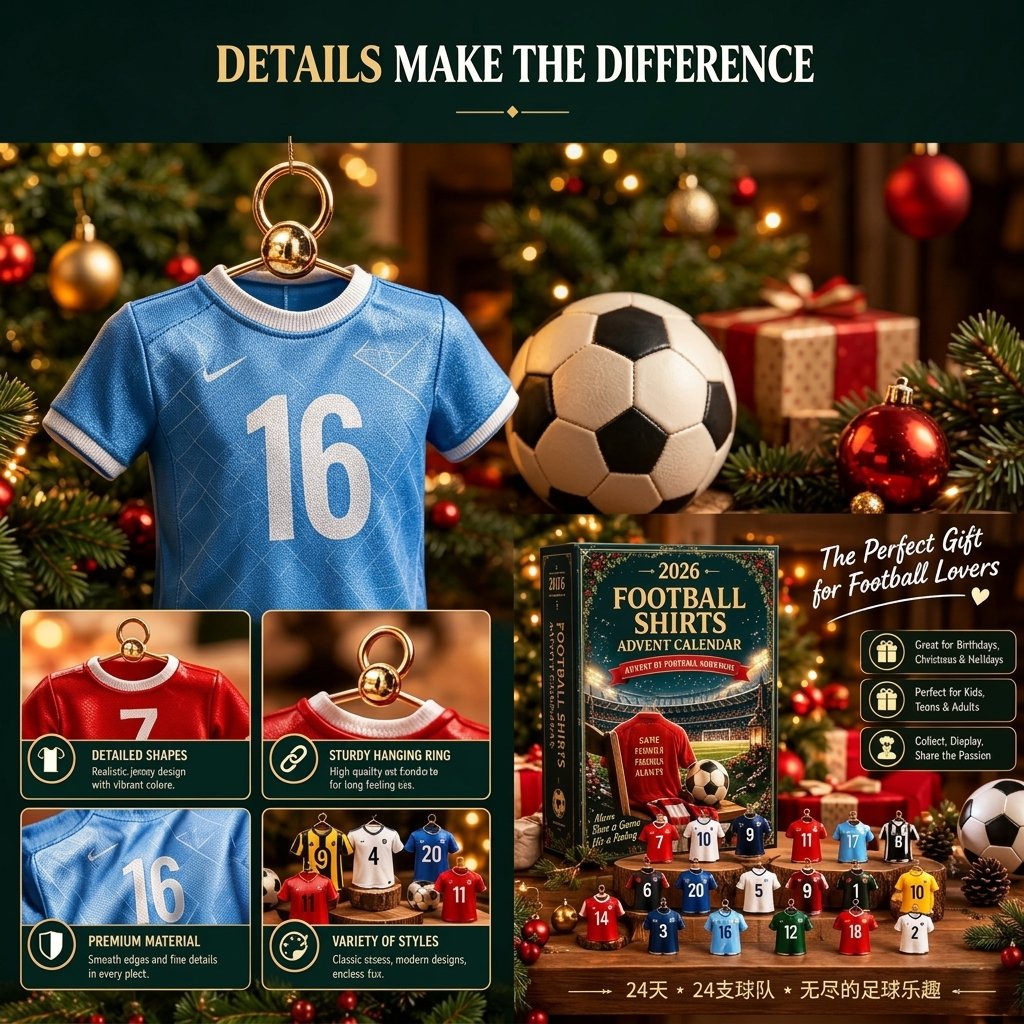 ⚽ Wear the Passion: Football Shirts Advent Calendar 2026