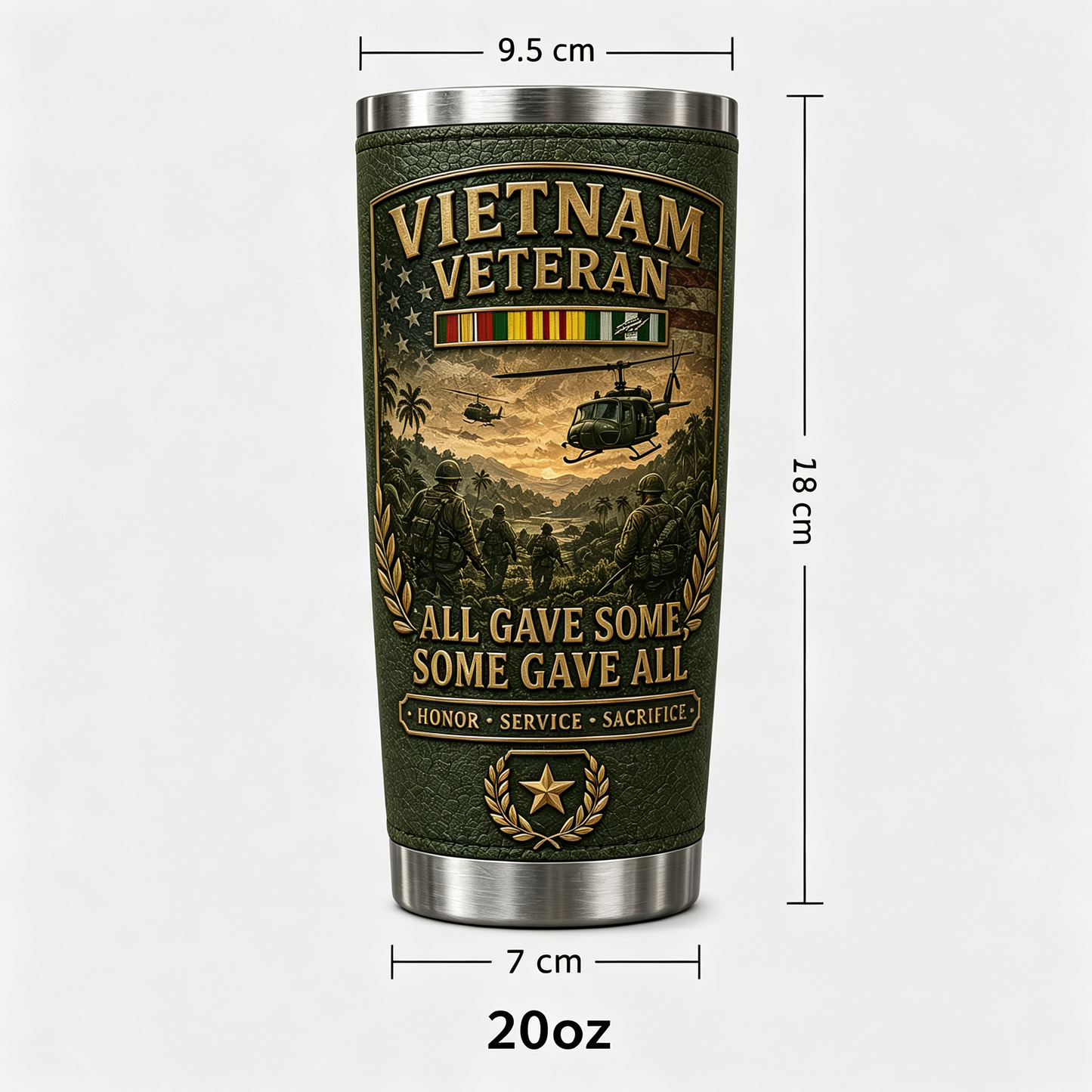 🔥 Last Day Promo: 49% OFF-🇺🇸 Vietnam War Veteran Commemorative Travel Tumbler