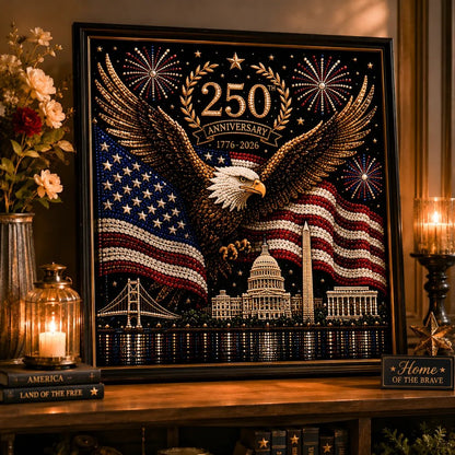 🦅America 250th Anniversary Pearl Art Kit – Stars & Stripes Skyline Limited Edition