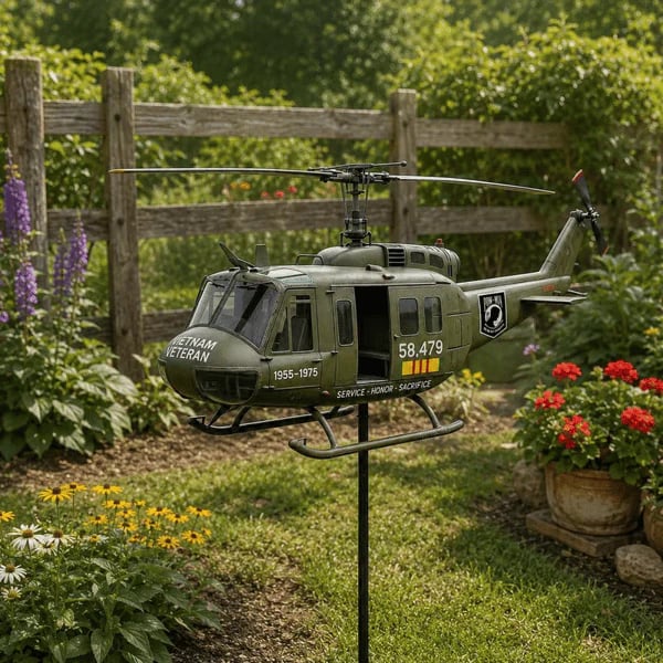 🔥Limited Time Promotion 50% OFF🔥 🎖️Vietnam Veteran UH-1 Helicopter Wind Spinner