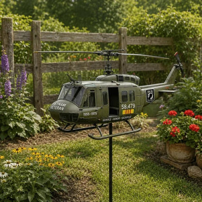 🔥Limited Time Promotion 50% OFF🔥 🎖️Vietnam Veteran UH-1 Helicopter Wind Spinner