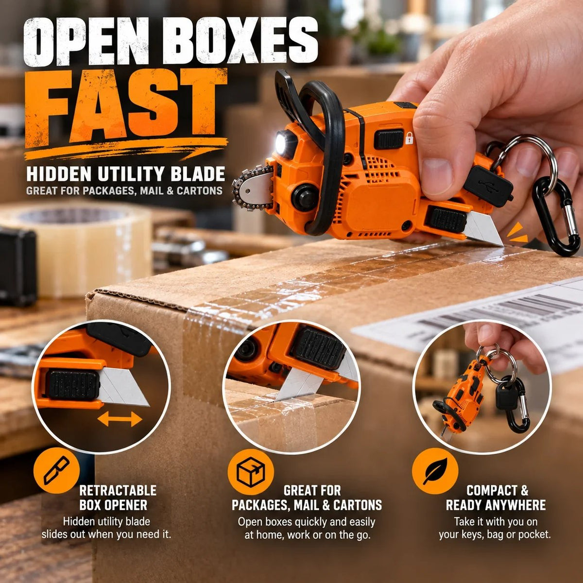 Everyday Utility Keychain Tool