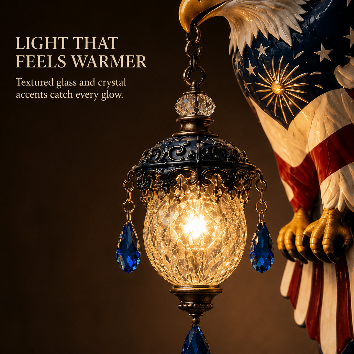 🦅American Freedom Eagle Pendant Wall Light – Unique Gift for Patriots🎁