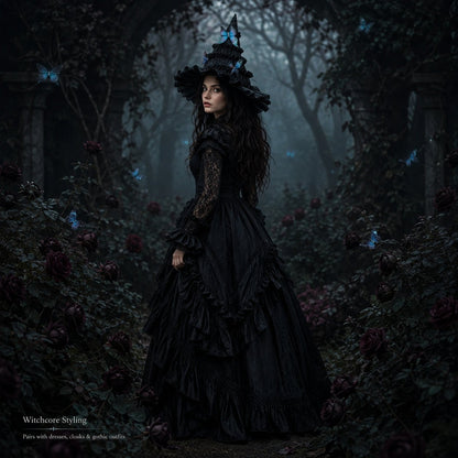 🖤 Gothic Butterfly Witch Hat™
