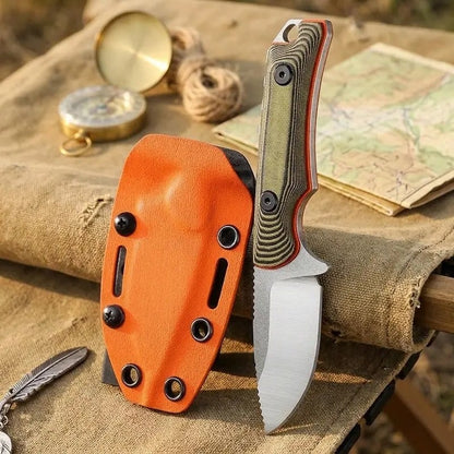 Fixed Blade Knife with Slim Kydex Sheath