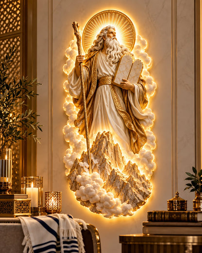 Jewish Heritage Illuminated Wall Art – High Priest Inspired Design