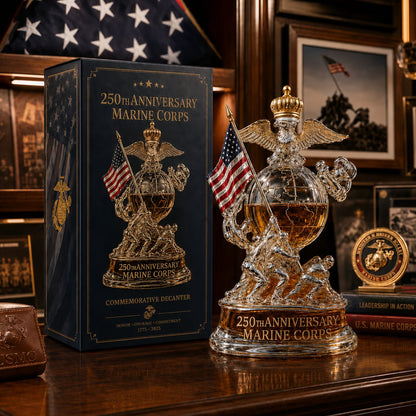Marine Corps 250th Anniversary Commemorative Decanter