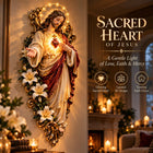 ✨ Sacred Heart of Jesus 3D Lighted Wall Décor