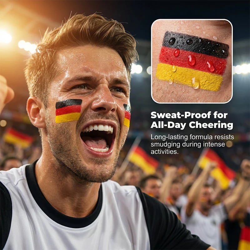 🏆 Last Day 50% OFF 🎉National Flag Face Paint Stick for Sports Fans! ⚽