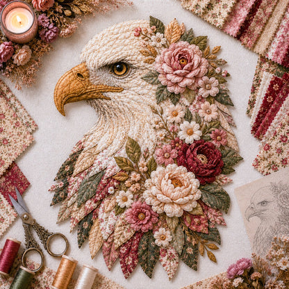 🦅 Eagle Fabric Art Kit