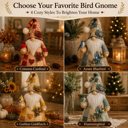 ⭐HOT SALE 49% OFF – 🐦 Patchwork Bird Gnome Light Collection