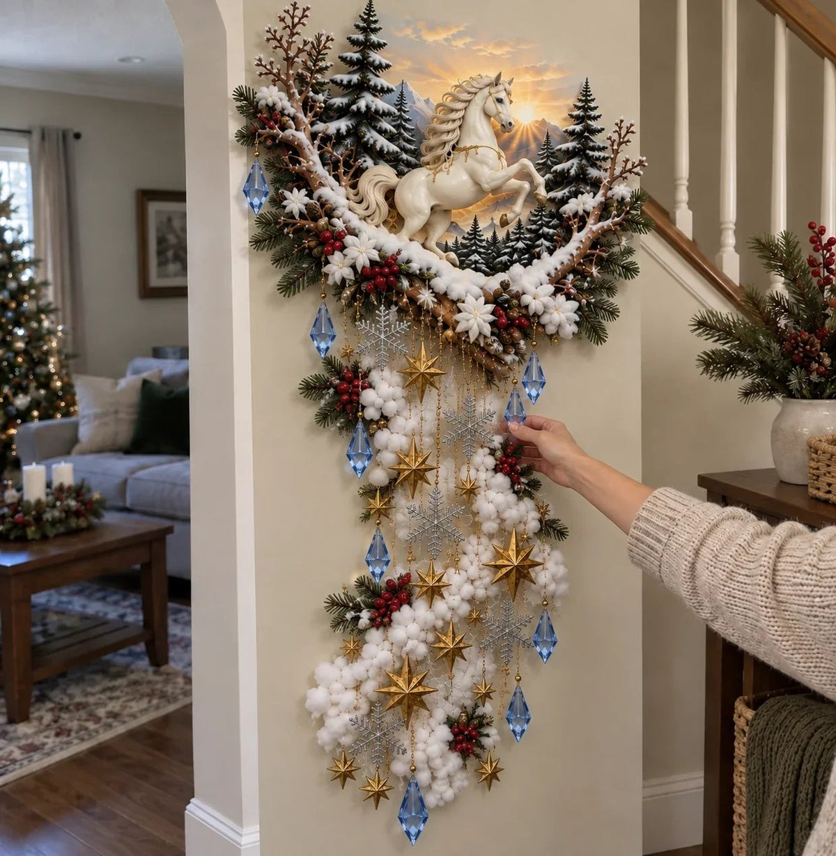 ✨ Enchanted Christmas Magic Trail Wall Light – A Touch of Winter Magic ✨