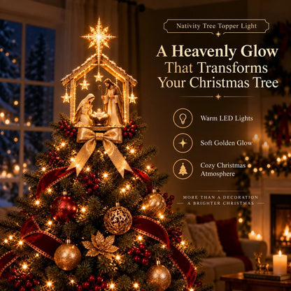 🌟Bethlehem Star™ Nativity Tree Topper Light