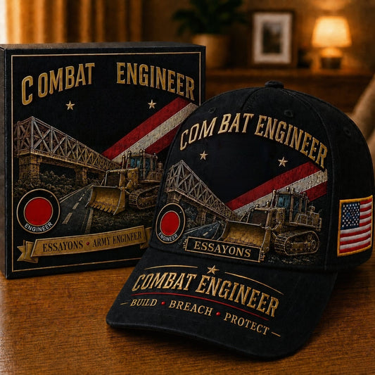 🏰U.S.  Engineer Career Commemorative Cap
