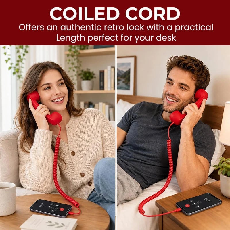☎️📱 Retro Telephone Handset for Type-C Phones — A Vintage Touch to Your Calls