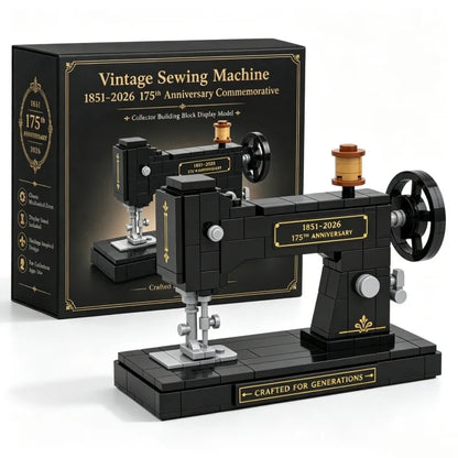 Vintage Sewing Machine Brick Building Set – 175th Anniversary Collector Edition (1851–2026)