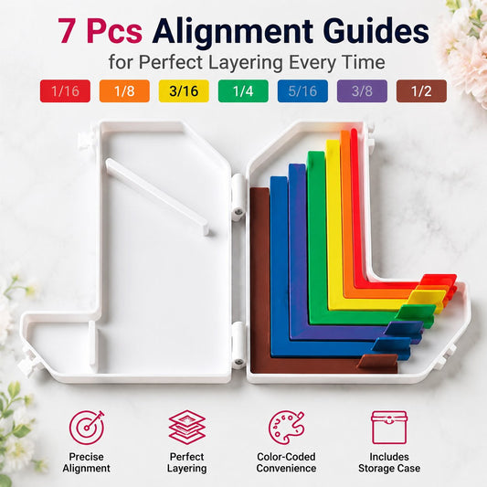 🎁 Last Day 47% OFF - Card Making Alignment Guides Set | Create Perfectly Aligned Handmade Cards Without Guesswork or Crooked Corners ✨