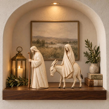 🚶 🌟 Journey to Bethlehem Nativity Figurine Set