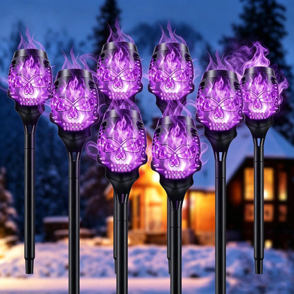 🔥Halloween Early Bird Special Sale 55% OFF🔥Halloween Solar Skull Flame Lights💀