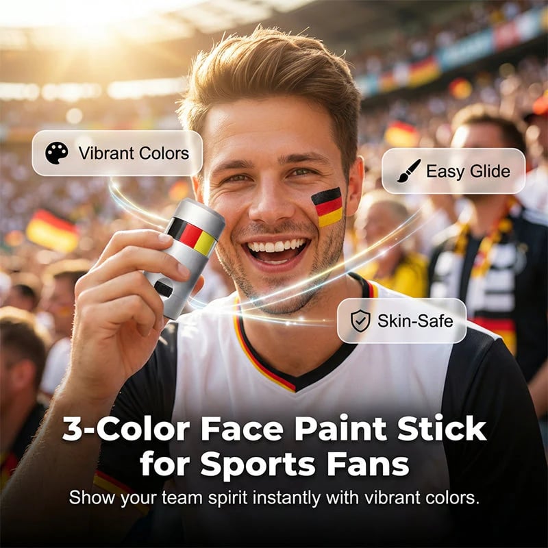 🏆 Last Day 50% OFF 🎉National Flag Face Paint Stick for Sports Fans! ⚽