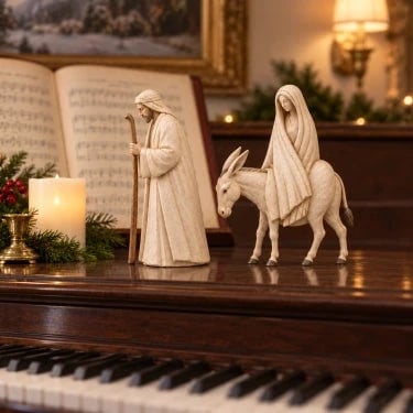 🚶 🌟 Journey to Bethlehem Nativity Figurine Set