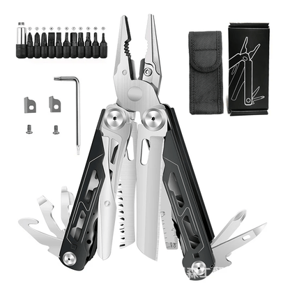 🏕️16‑in‑1 Multi‑Tool Pliers with Full‑Size Folding Scissors