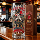 🏆125th Anniversary Baseball Heritage Commemorative Glass & Wooden Gift Box