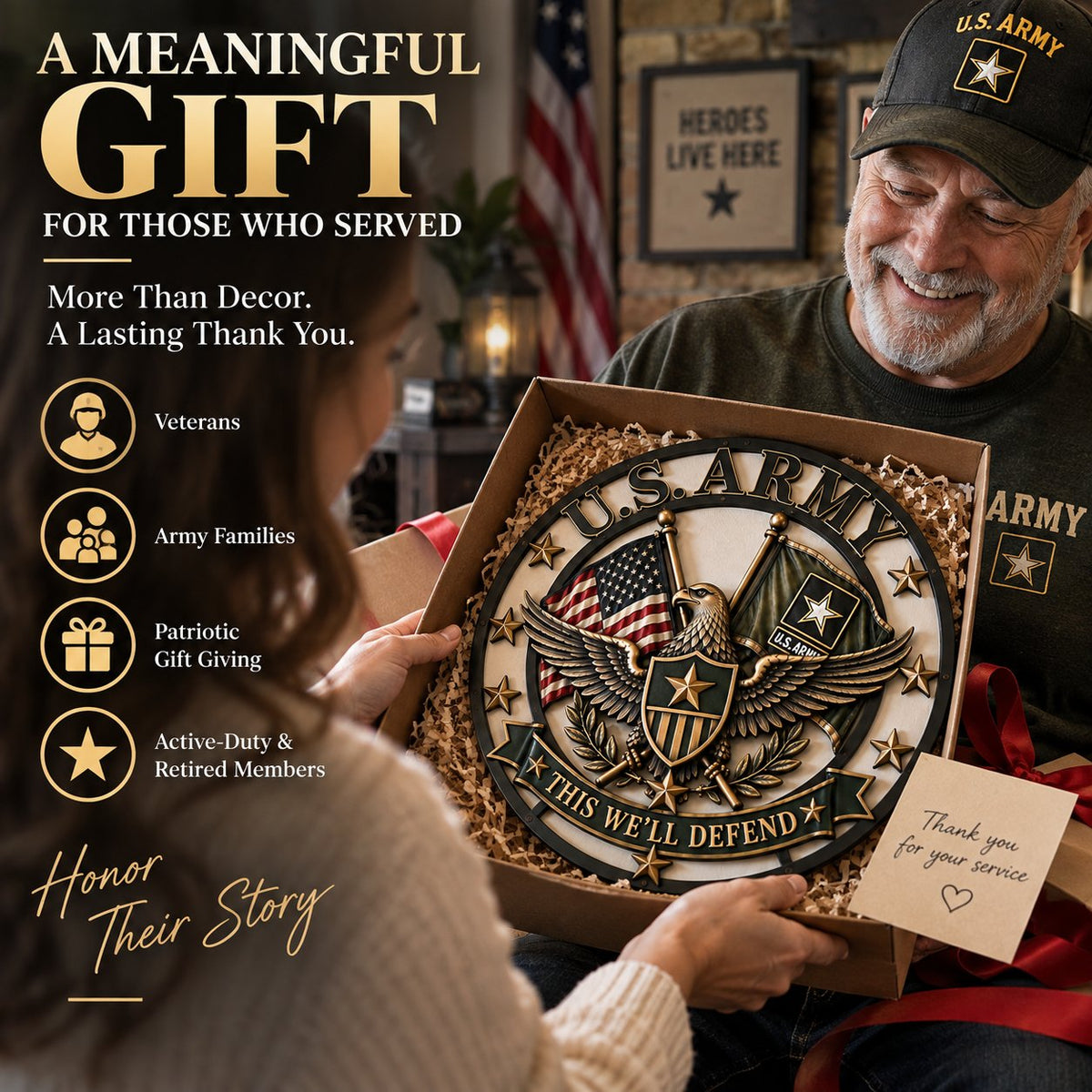 U.S. Army Tribute Wall Decor