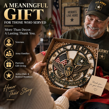 U.S. Army Tribute Wall Decor