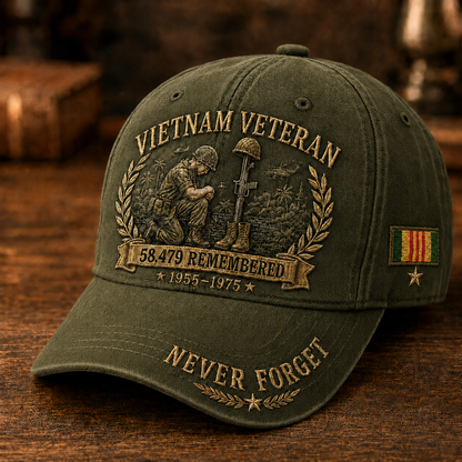 🎁Vietnam Veteran 58,479 Remembered Cap