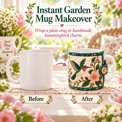 ✨🌸Garden Quilted Mug Cozy DIY Kit