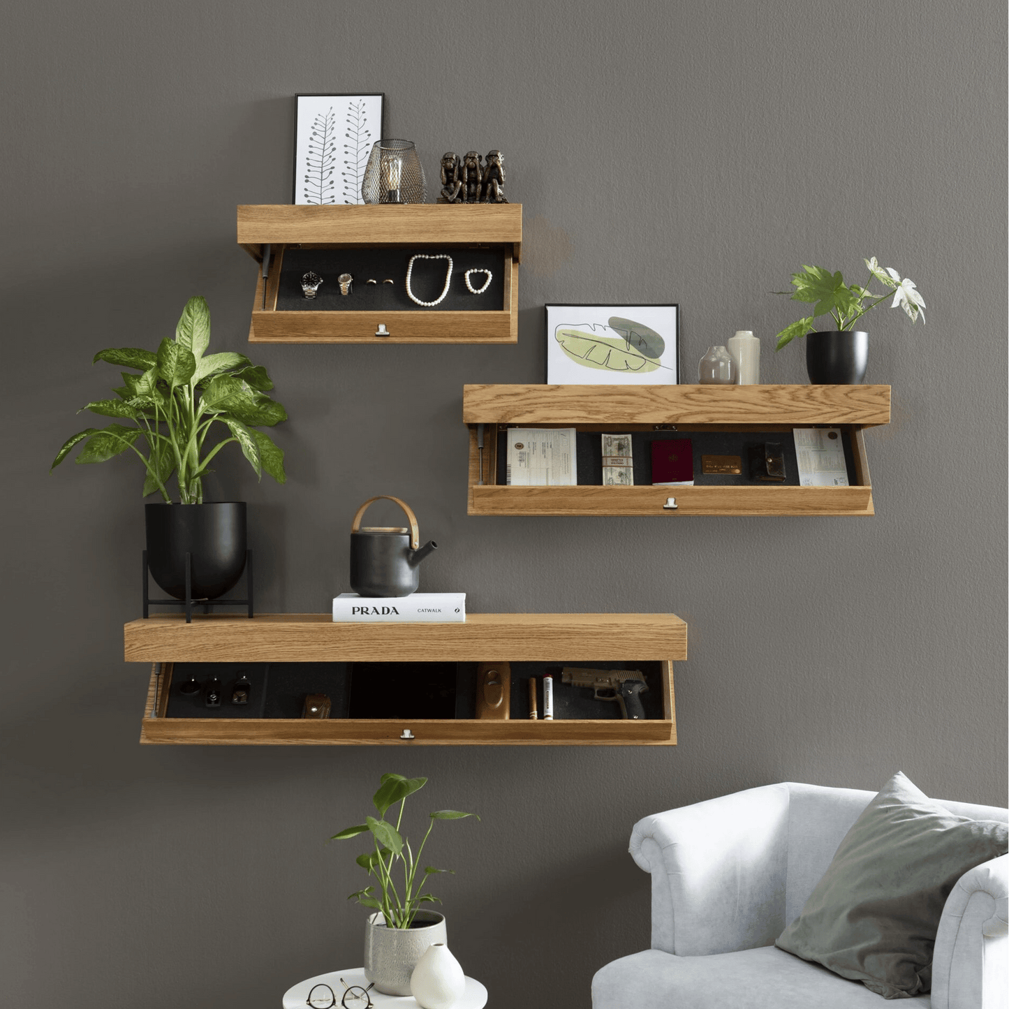 ⚡Last Day Sale 49% OFF⚡Secret Hidden Compartment Wall Shelf