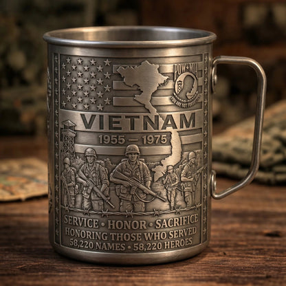 🔥LAST DAY 49% OFF 🎖️Vietnam Veteran Honor Coffee Mug – 1955-1975 Service Tribute