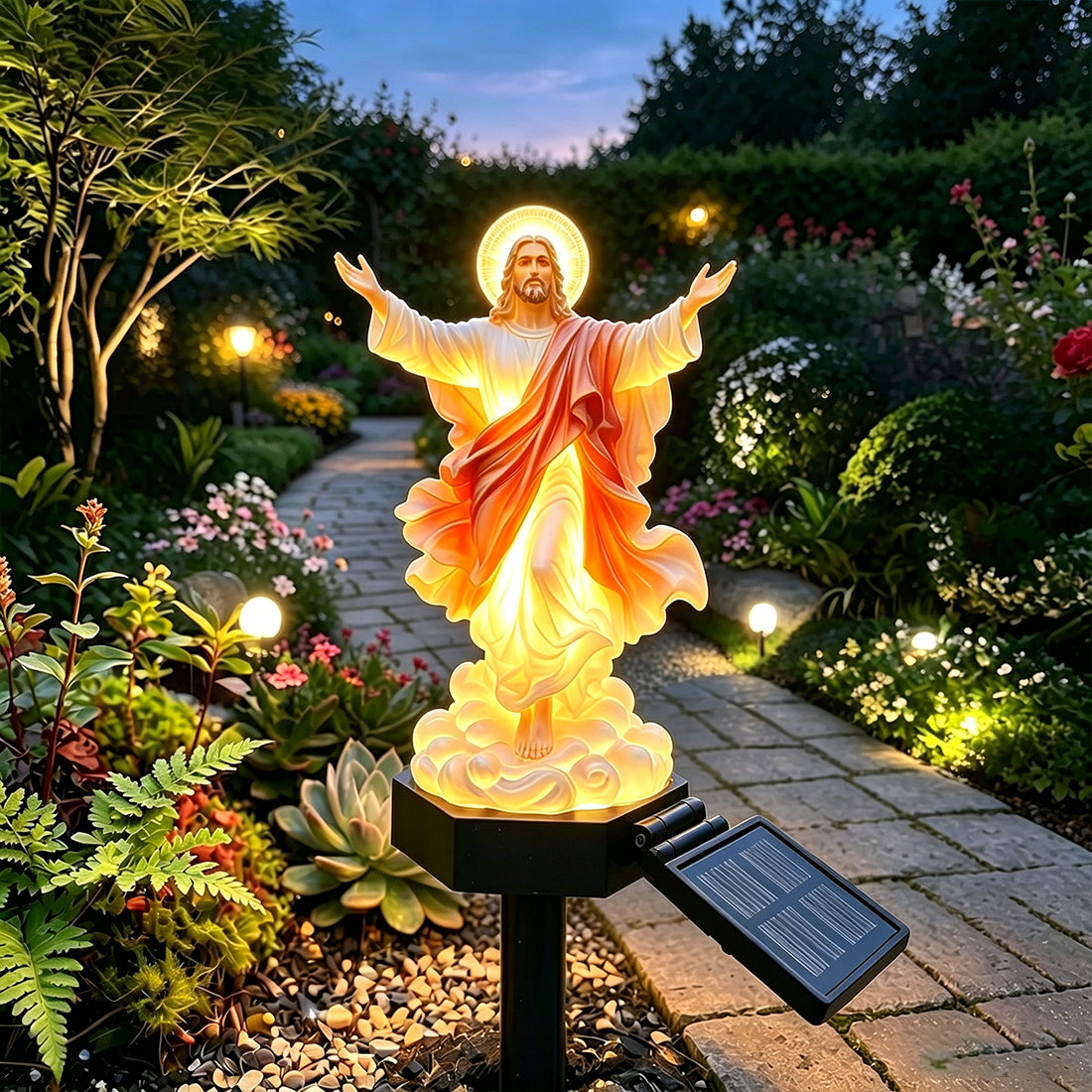 TODAY'S SPECIAL OFFER-50% OFF🔥 JESUS CHRIST ASCENSION SOLAR GARDEN LIGHT