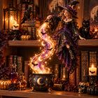 ✨Last Day 49% OFF✨ Halloween Magic Cascade Shelf Light Collection™ – Enchanted Bookcase Decor