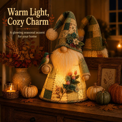 ⭐HOT SALE 49% OFF – 🐦 Patchwork Bird Gnome Light Collection