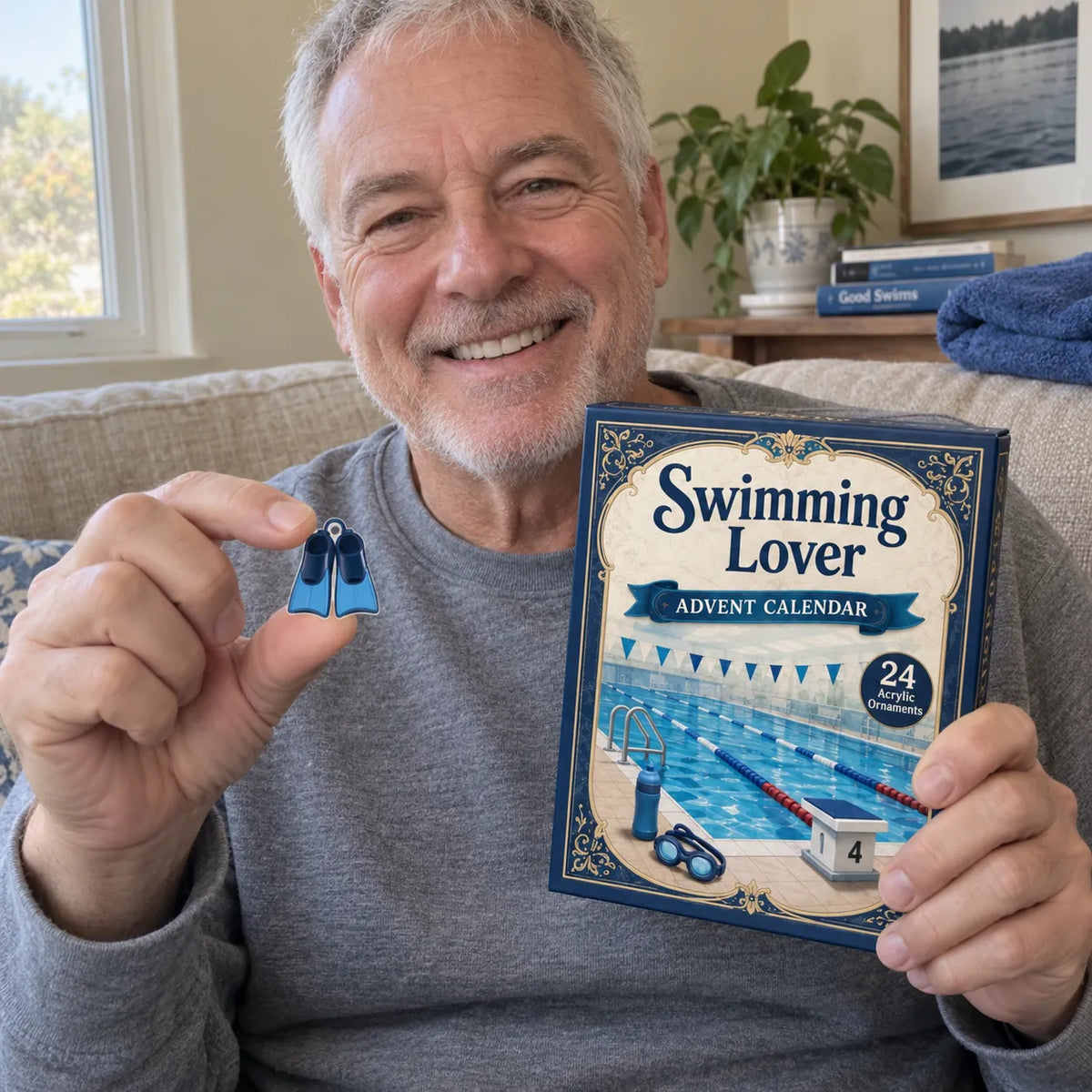 ⏳ Last Day 49% OFF – 🏊 Swim-Life Advent Calendar 2026 | 24 Swim-Themed 3D Figurines 💦