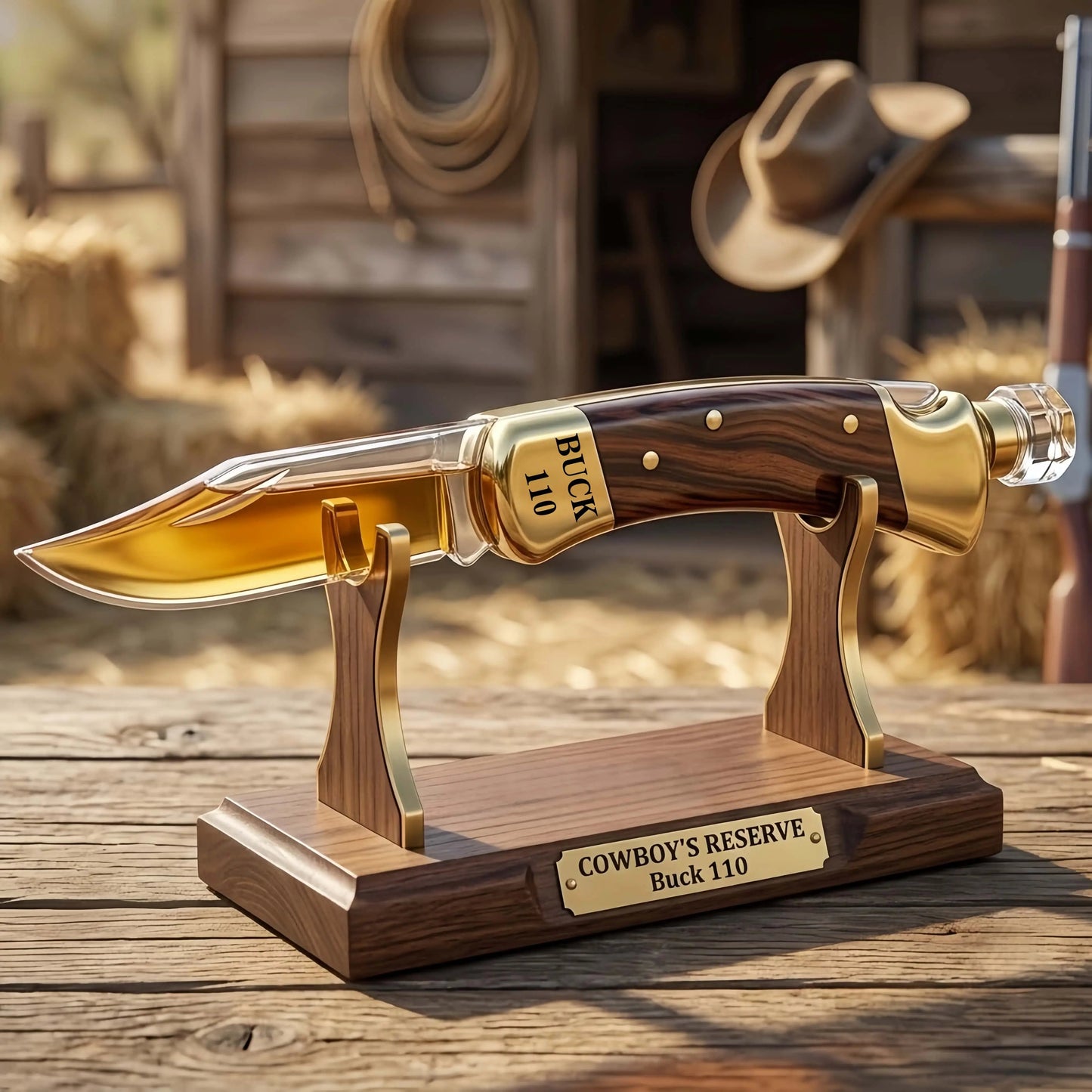 Cowboy’s Reserve Buck 110 Commemorative Whiskey Decanter